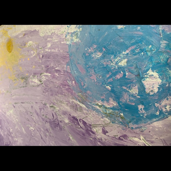 “Far, Far Away,” mixed media on canvas. - Picture 8 of 8